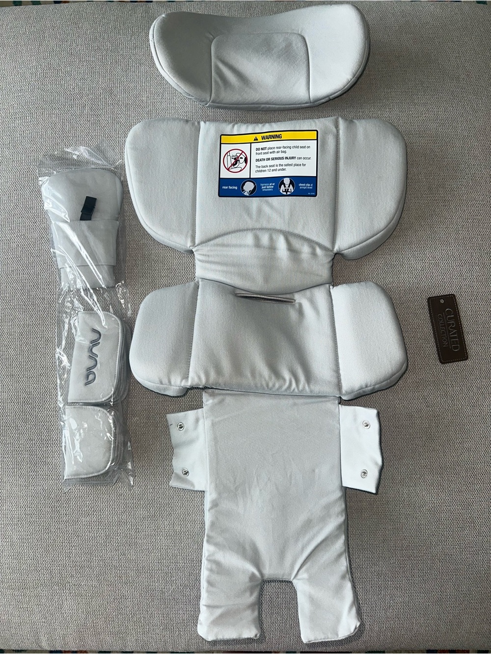 NEW NUNA REVV Rotating Car Seat GOTS Organic Cotton Inserts & Harness Only - Picture 2 of 6